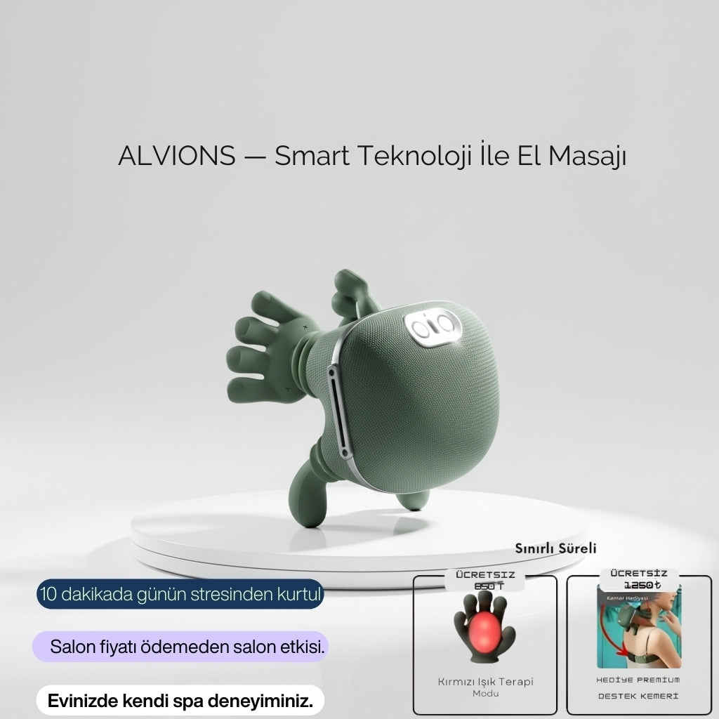 ALVIONS Biyonik Parmaklı Premium Masaj Aleti